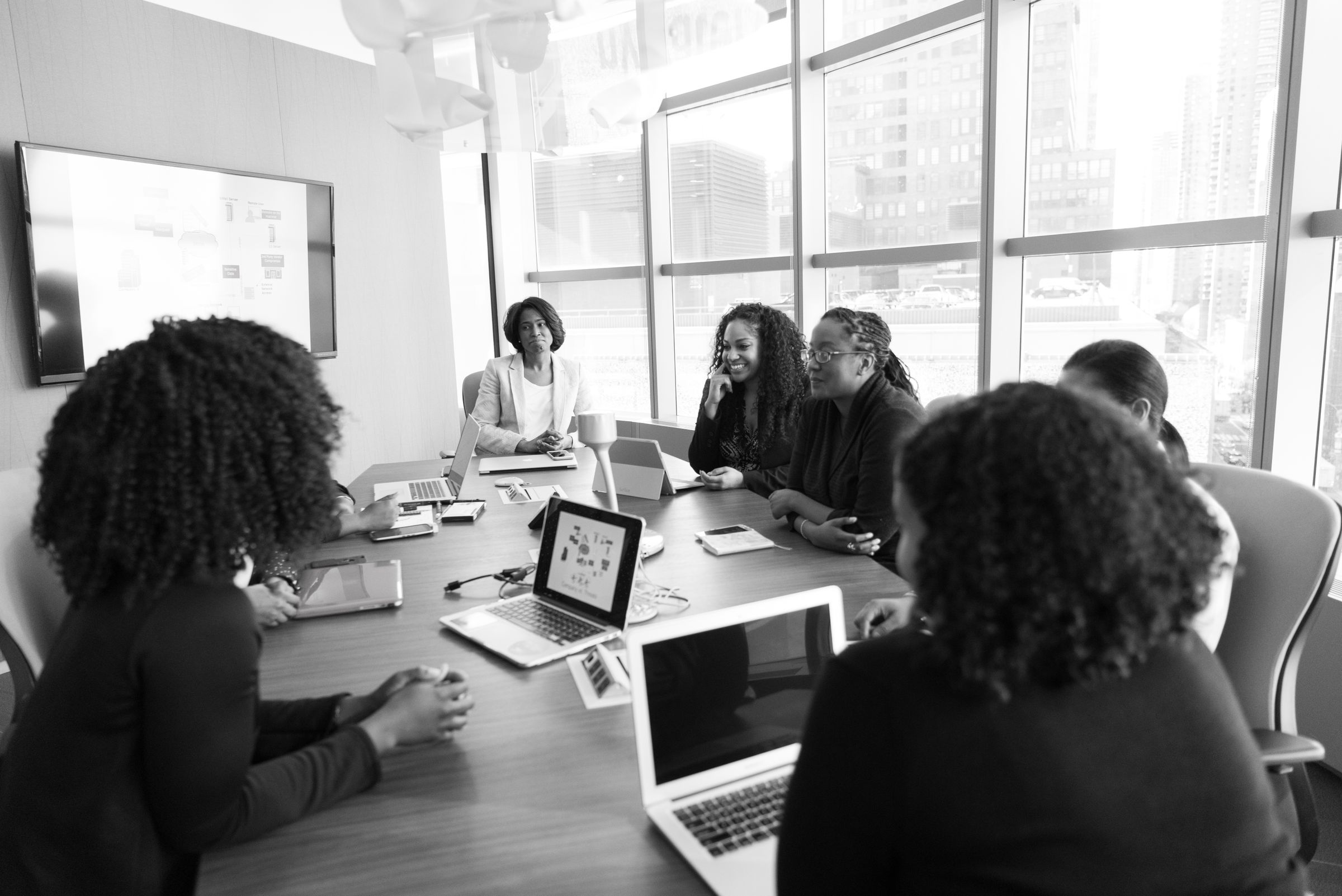Illustrative photo: Women sharing ideas during a team meeting